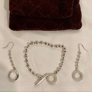 Gucci boule collection bracelet and earrings